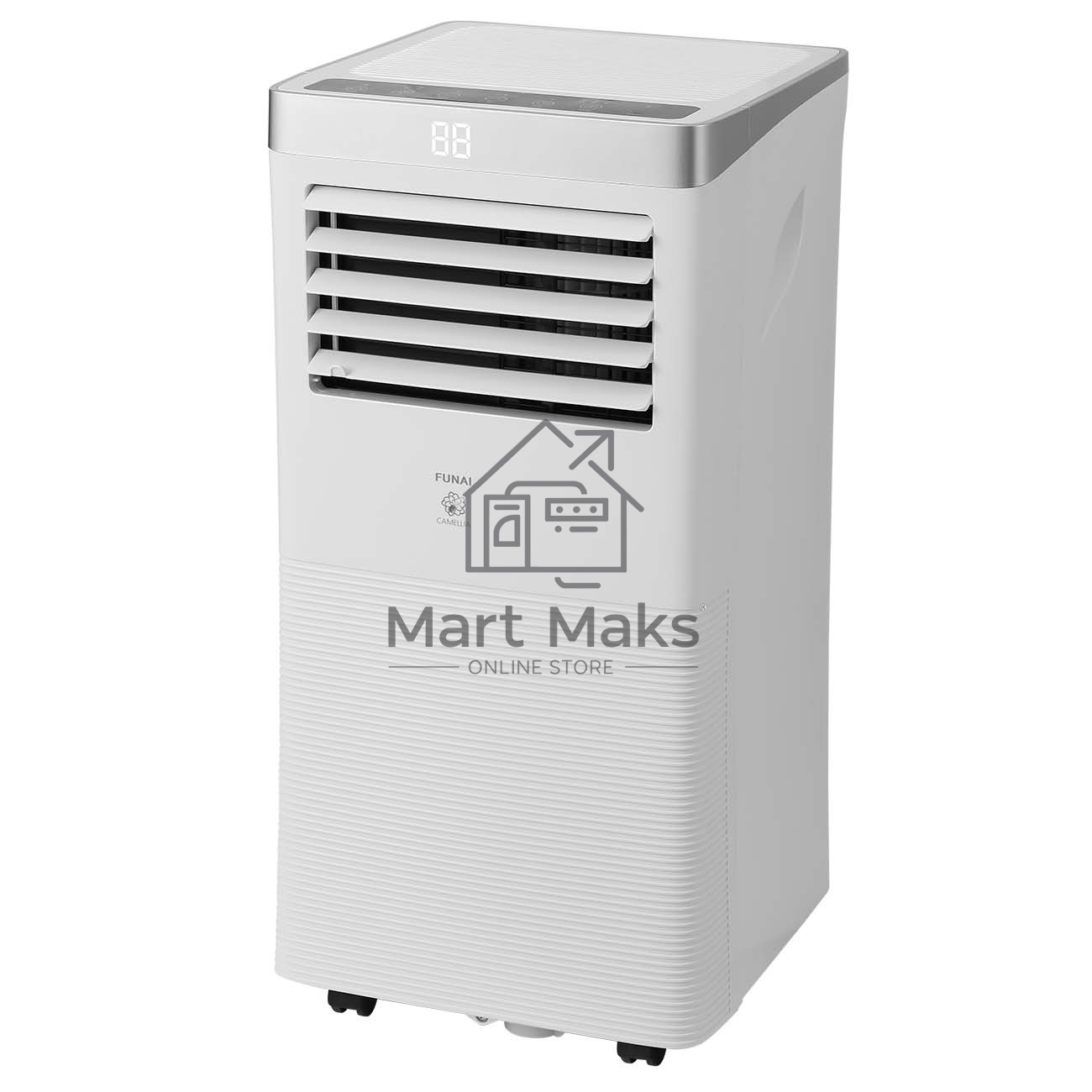 Кондиционер мобильный FUNAI MAC-CA25CON04 9000 BTU, 19 м², 54/55 дБ, охлаждение, осушение, белый