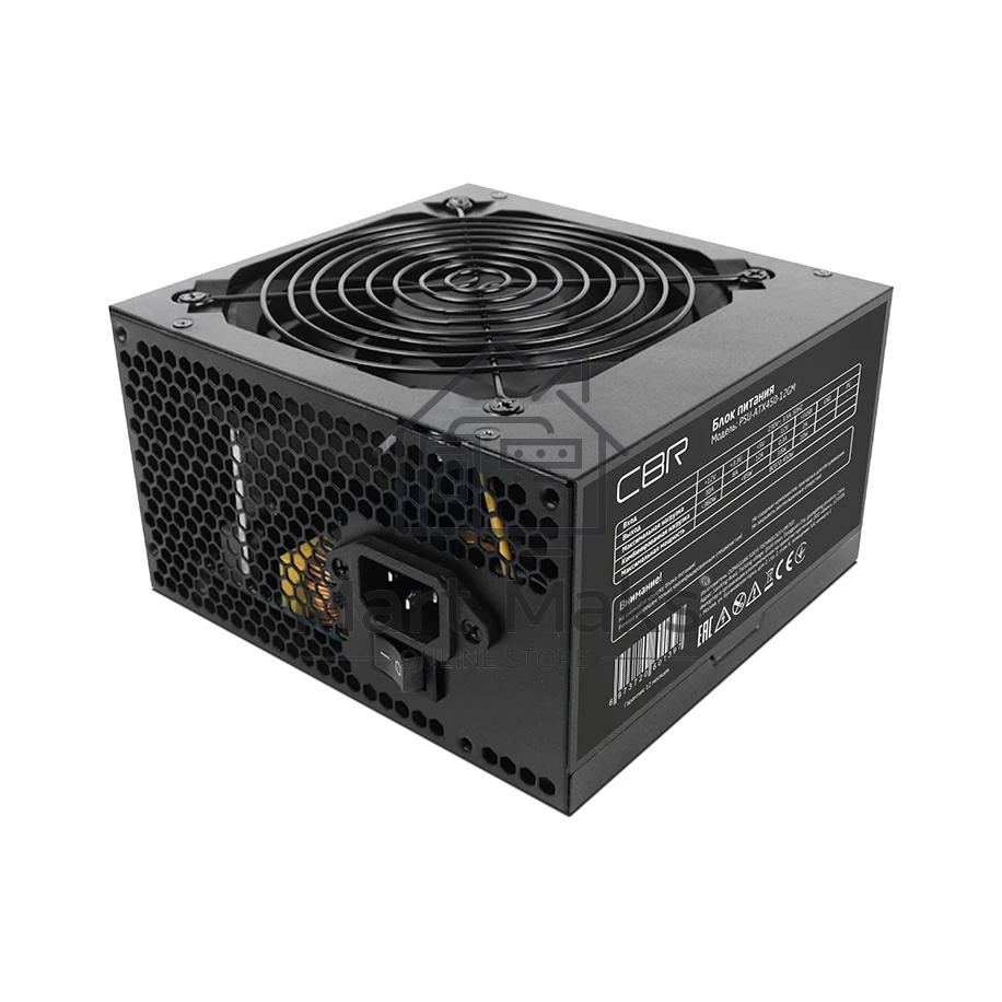 Блок Питания CBR PSU-ATX450-12GM, 450Вт,80+ Bronze, 120мм, черный