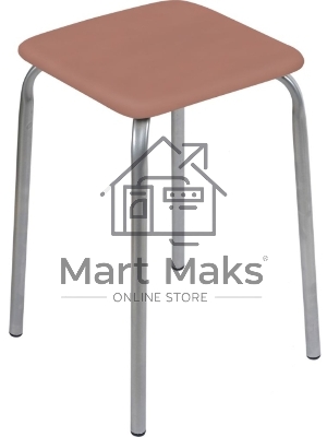 Табурет НИКА Эконом ТЭ3/К коричневый, 4 опоры, ДСП