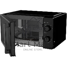 Микроволновая печь OASIS MW-70RB черный, 20 л, 700 Вт, переключатели — поворотный механизм