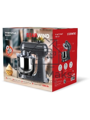 Миксер планетарный Starwind SPM4171 1200Вт серебристый