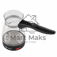 Кофеварка-турка электрическая Endever Costa-1008 цвет черный, мощность 800 Вт, объем 0,5 л, корпус стекло, 24 шт/уп.
