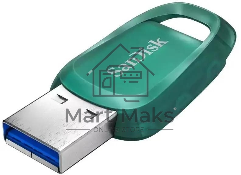Флешка USB R/W 256GB SanDisk CZ96 Ultra Eco, USB 3.2 Green