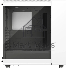 Компьютерный корпус без блока питания Case Fractal Design North TG Clear Tint, Midi-Tower, 2x140мм, 2xUSB-A 3.2 + 1xUSB 3.2 Type-C ATX, mATX, mITX Wood panel, Chalk белый