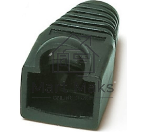 Изолирующий колпачок Hyperline BOOT-BK-10 для разъемов RJ-45, черный (10 шт.)