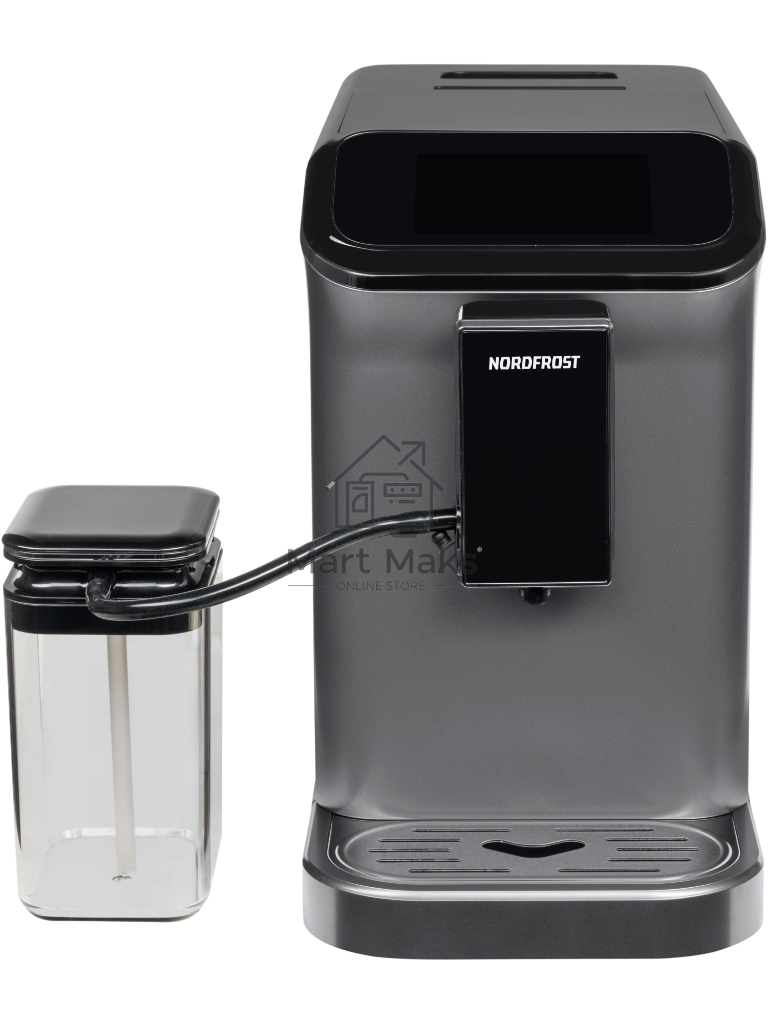Кофемашина автоматическая Nordfrost HOME 300 Gr черный/серебристый, исп. кофе - зерновой, 1.5 л, 1350 Вт, 20 Бар