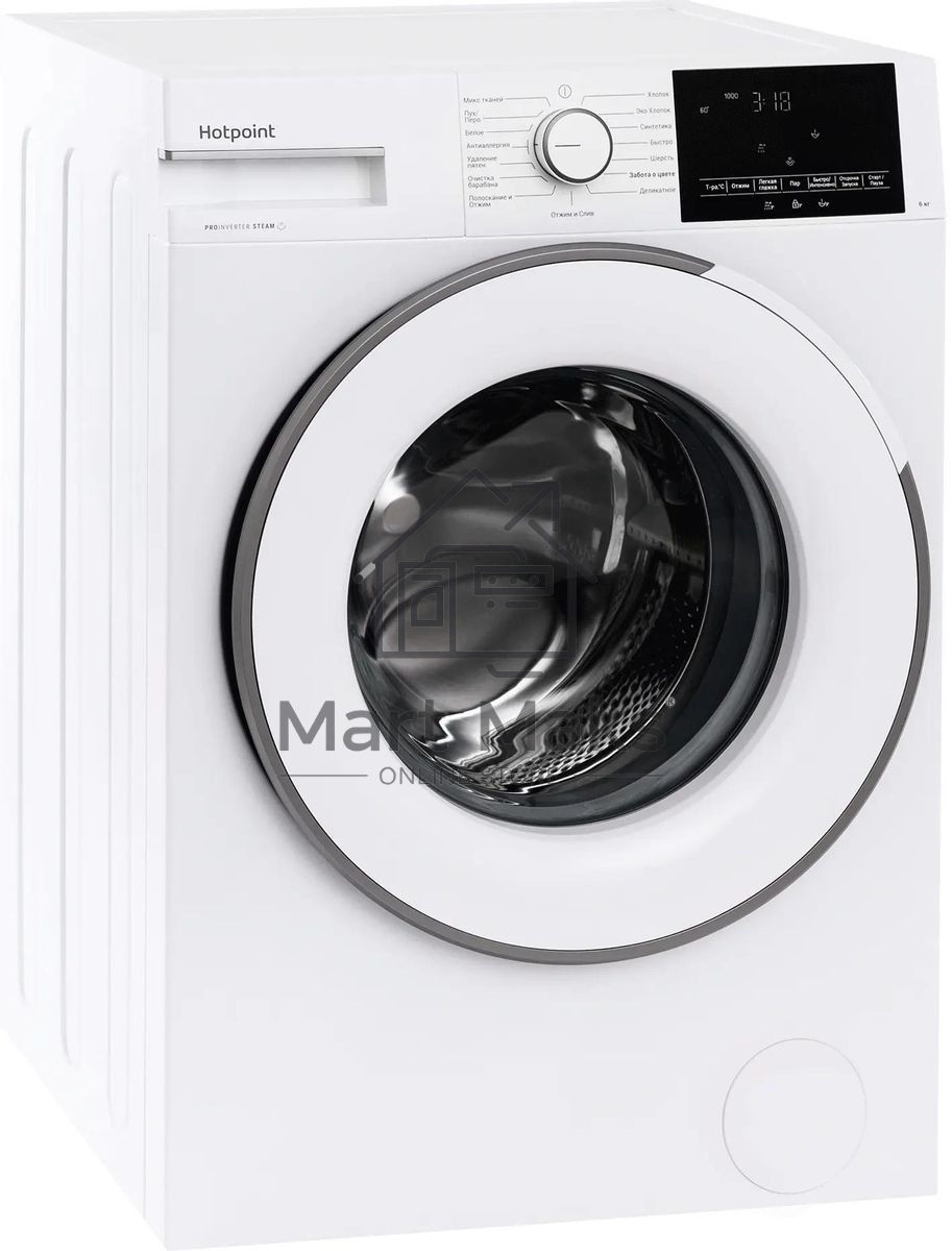 Стиральная машина Hotpoint WSH 6090 VWW белый, загрузка фронтальная, 6 кг, 1000 об/мин, класс: А