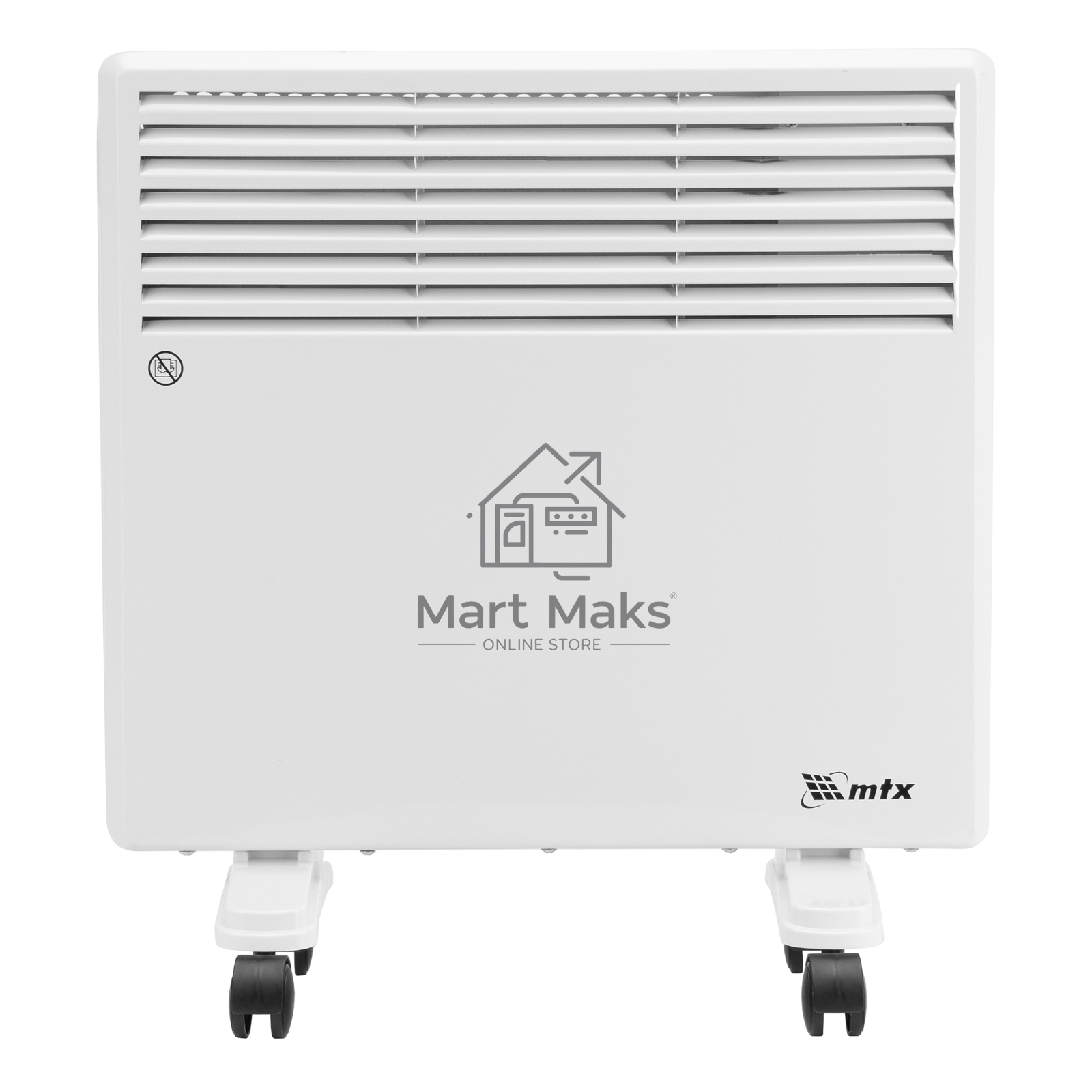 Конвектор электрический MTX CH-1000, белый, 1000 Вт, 10 м2, термостат