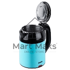 Чайник электрический BBK EK1709P черный/бирюзовый