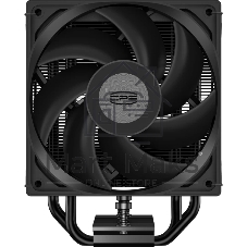 Кулер для процессора PCCooler RT400 Digital BK (230W, 4-pin PWM, LED temp., 152mm, Al/Cu, 4x6mm, 1x120мм, 73.32CFM, 34.9dBA, 2200RPM, S: 1851/1700/1200/115X, AM5/AM4, черный)