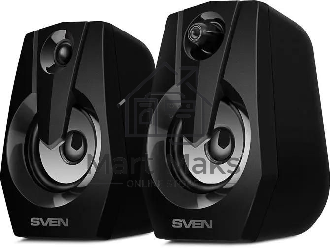 Акустическая система SVEN 370 2.0 черные (2x2W, USB, RGb подсветка)