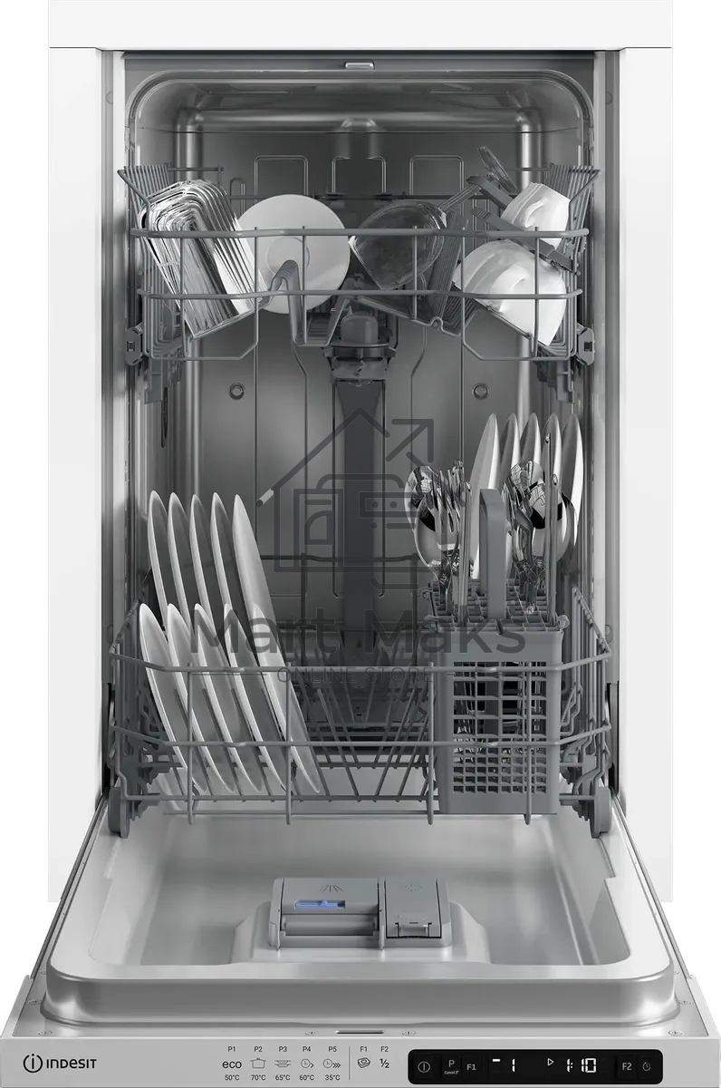 Встраиваемая посудомоечная машина Indesit DIS 1C59, белый, 44.8 см, 10 компл., 48 дБ, класс A