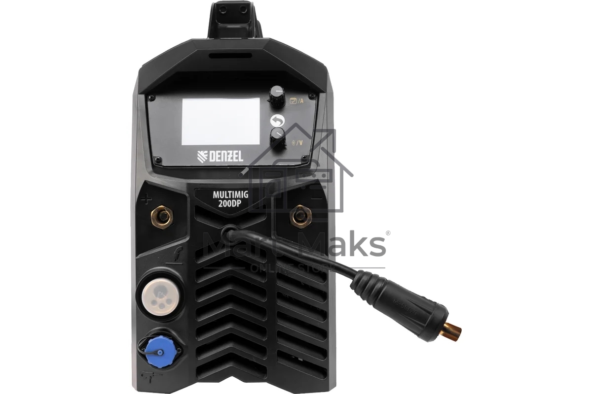 Аппарат инвертор. полуавтомат. сварки MultiMIG-200DP Synergy Double Pulse, 200 А, ПВ 80% Denzel