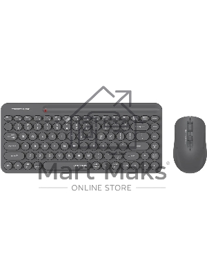 Комплект клавиатура + мышь A4Tech Fstyler FG3200 Air2 клав:серый мышь:серый USB беспроводная slim Multimedia