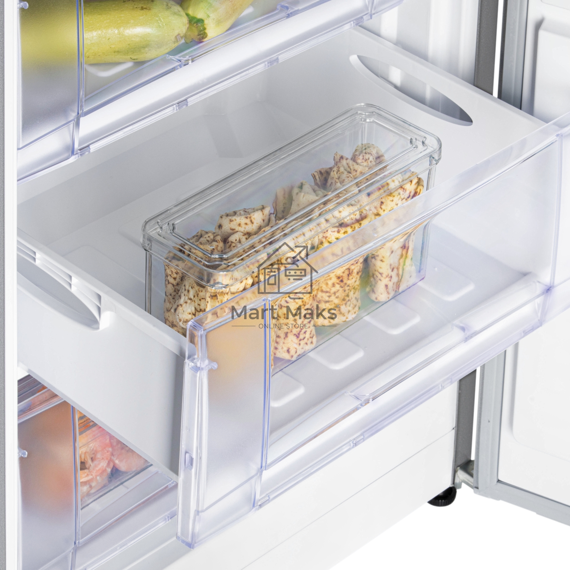 Морозилка Nordfrost DF 256 SAP, серебристый, 100л, 3 ящика
