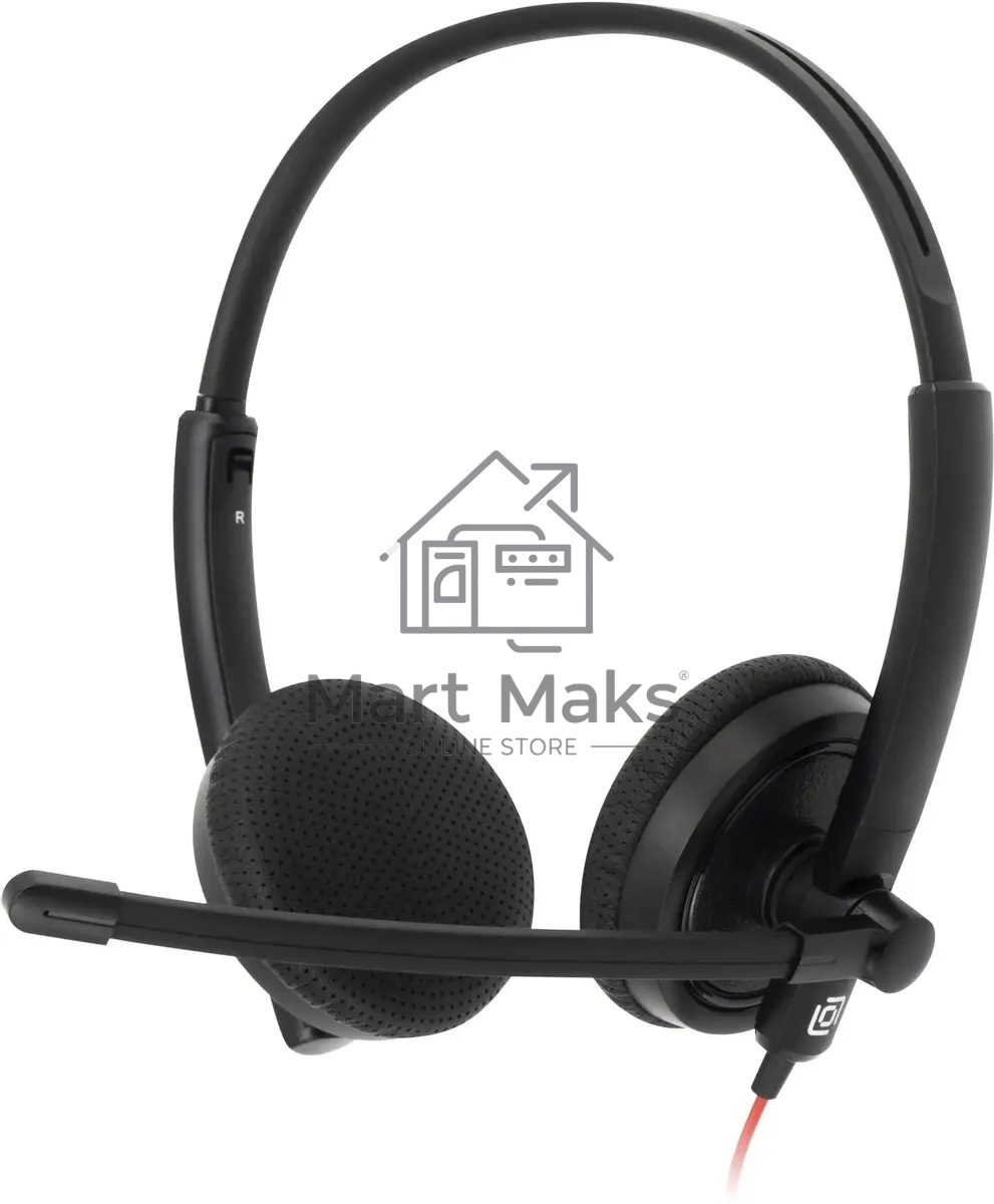 Наушники с микрофоном Oklick/Оклик HS-L900 черный 1.8м накладные оголовье