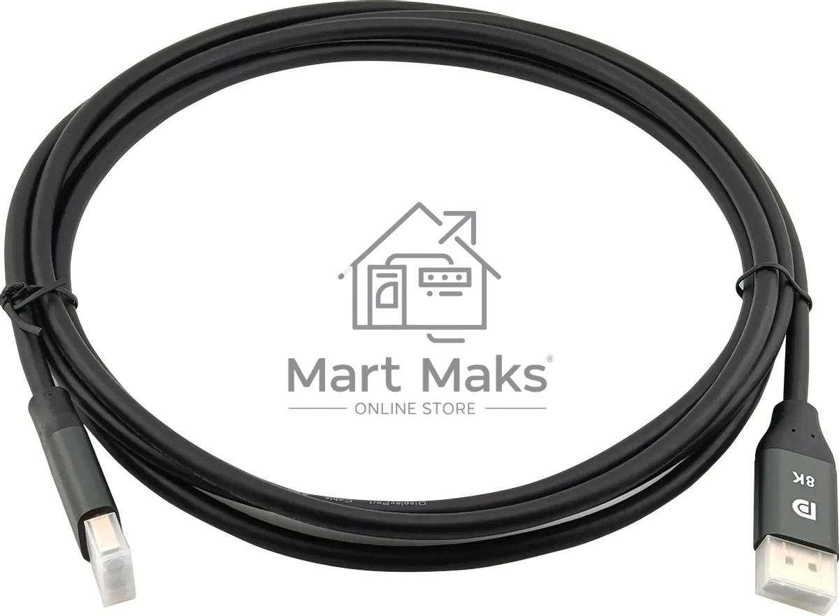 Кабель аудио-видео Cactus CS-DP-DP-1.4-3 DisplayPort (m)/DisplayPort (m) 3м. позолоч.конт. черный