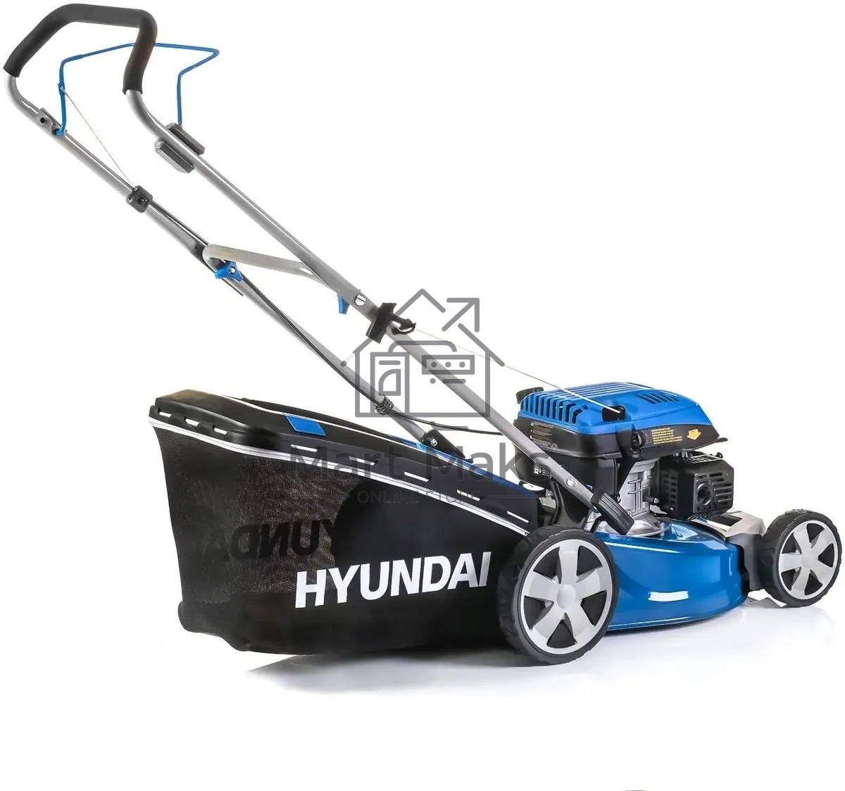 Бензиновая газонокосилка HYUNDAI L4620 двигатель Hyundai ICV145,4-х такт, 3.8 л.с./145 см3, Ширина среза 45,7 см, Высота среза 25-75 мм, 23,5 кг