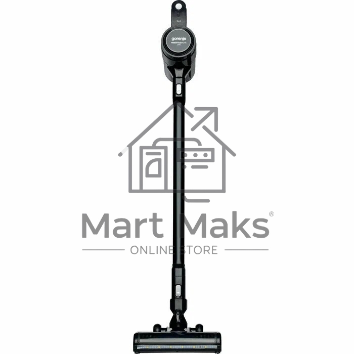Пылесос вертикальный Gorenje SVC216FMLBKII черный, питание от аккумулятора, 121 Вт, уборка сухая, пылесборник 0.5 л, работа от АКБ max - 45 мин