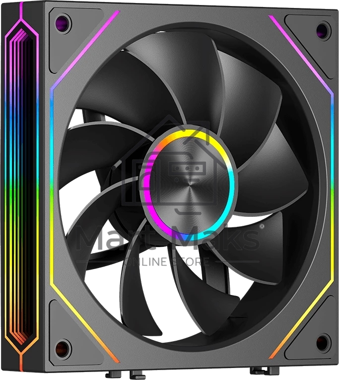 Вентилятор для корпуса PcCooler F3 X120R BK Reverse ARGB 120х120x25 черный 4-pin 28.4дБ (F3 X120R ARGB BK) Ret