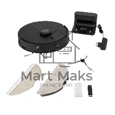 Робот-пылесос Polaris IQ Home PVCR 5005 черный, 5100 мАч Li-ion, уборка сухая/влажная, пылесборник контейнер 0,3 л