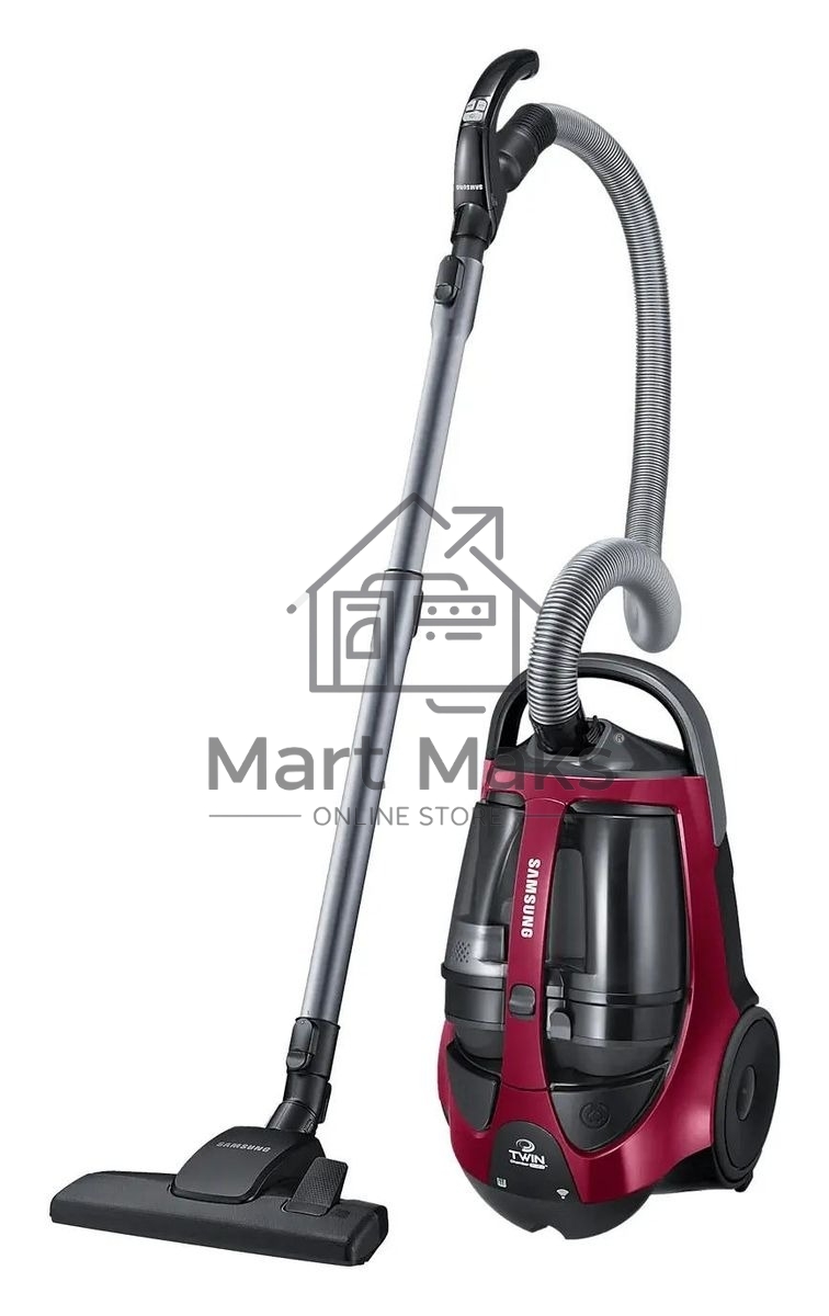 Пылесос Samsung VCC885FH3P красный/черный, 430/2200 Вт, уборка сухая, пылесборник контейнер 2 л