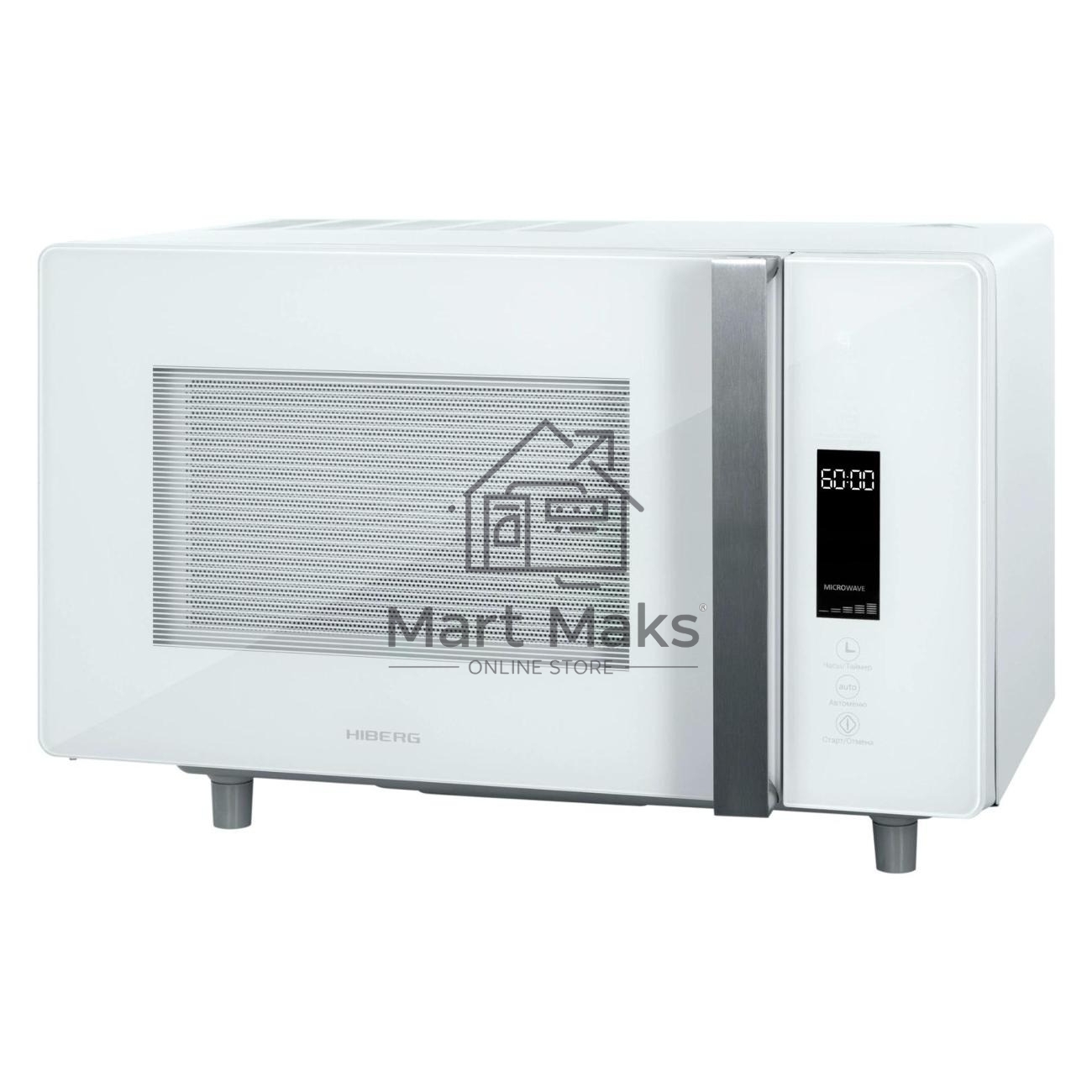 Микроволновая печь HIBERG i-VM 4588 W белый, 25 л, 900 Вт, переключатели - сенсор