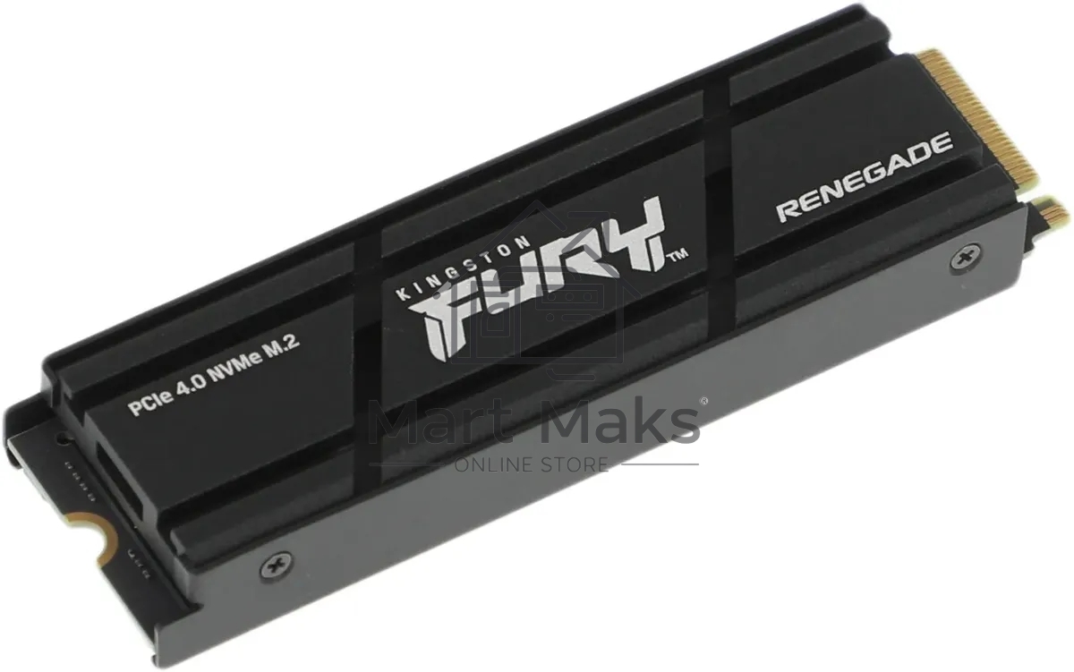 Накопитель SSD Kingston Fury Renegade, 4Tb, PCIe 4.0 x4, M.2 2280, NVMe, R/W 7300/7000, с радиатором