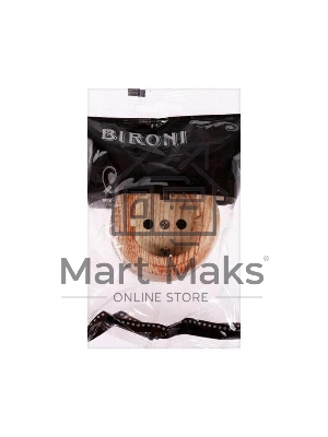 Розетка Bironi B1-101-13 1-м ОП Лизетта, 16А IP20 ретро с заземлением, ABS-пластик, карельская сосна