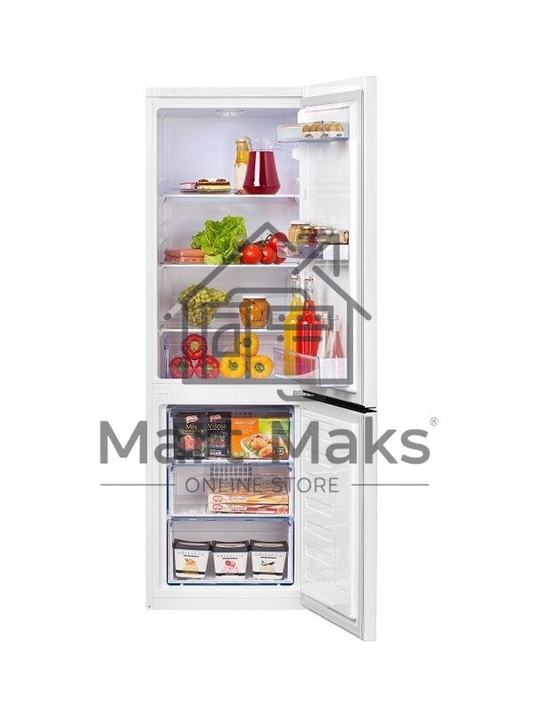 Холодильник Beko B1RCSK272W белый, двухкамерный 163/76л морозилка снизу