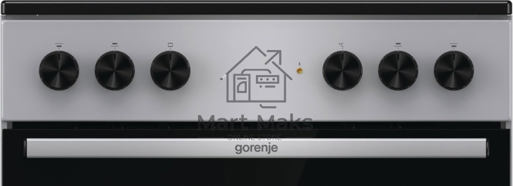 Плита электрическая Gorenje GEC6A11SG серый, конфорок 4 электрических, духовка 65 л, 60 см x 85 см x 60 см