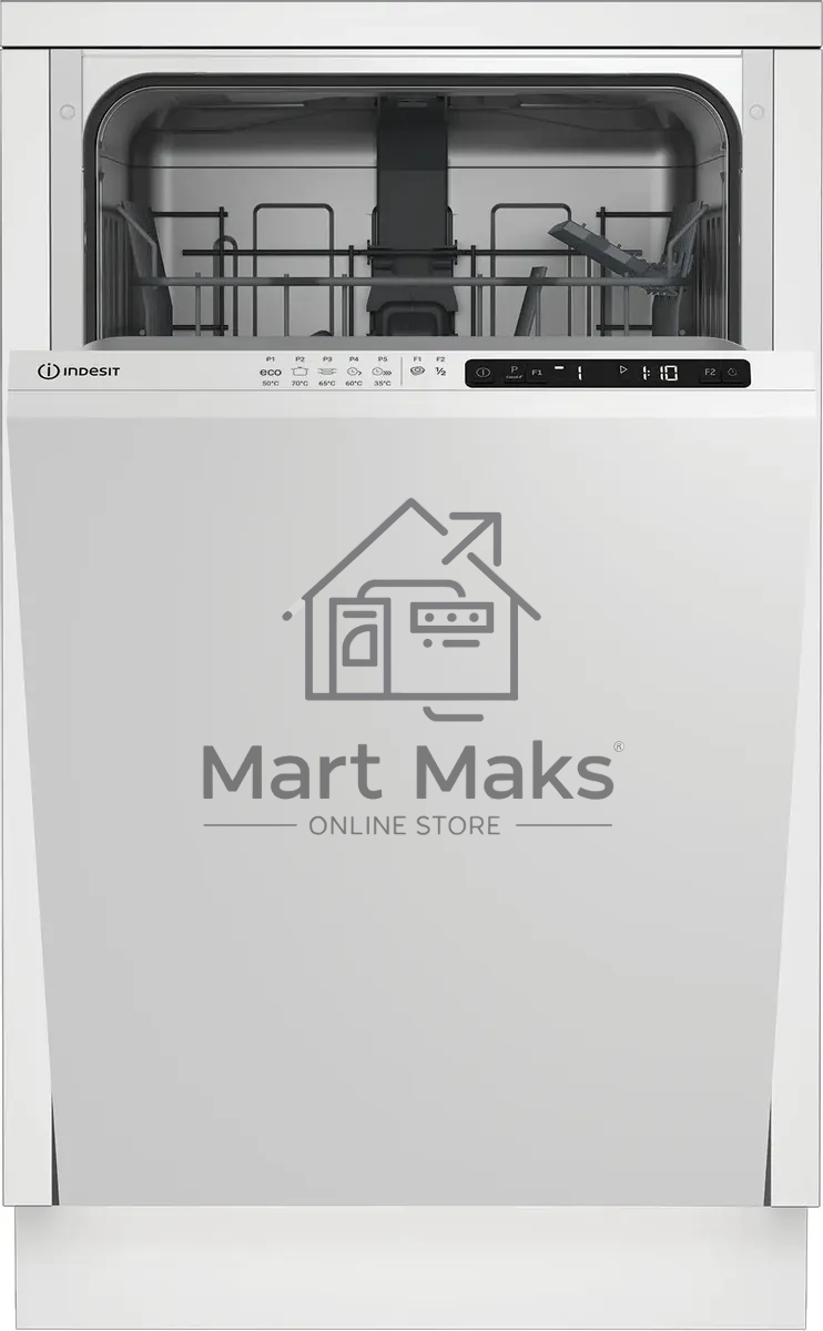 Встраиваемая посудомоечная машина Indesit DIS 1C59, белый, 44.8 см, 10 компл., 48 дБ, класс A