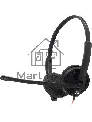 Наушники с микрофоном Oklick/Оклик HS-L900 черный 1.8м накладные оголовье