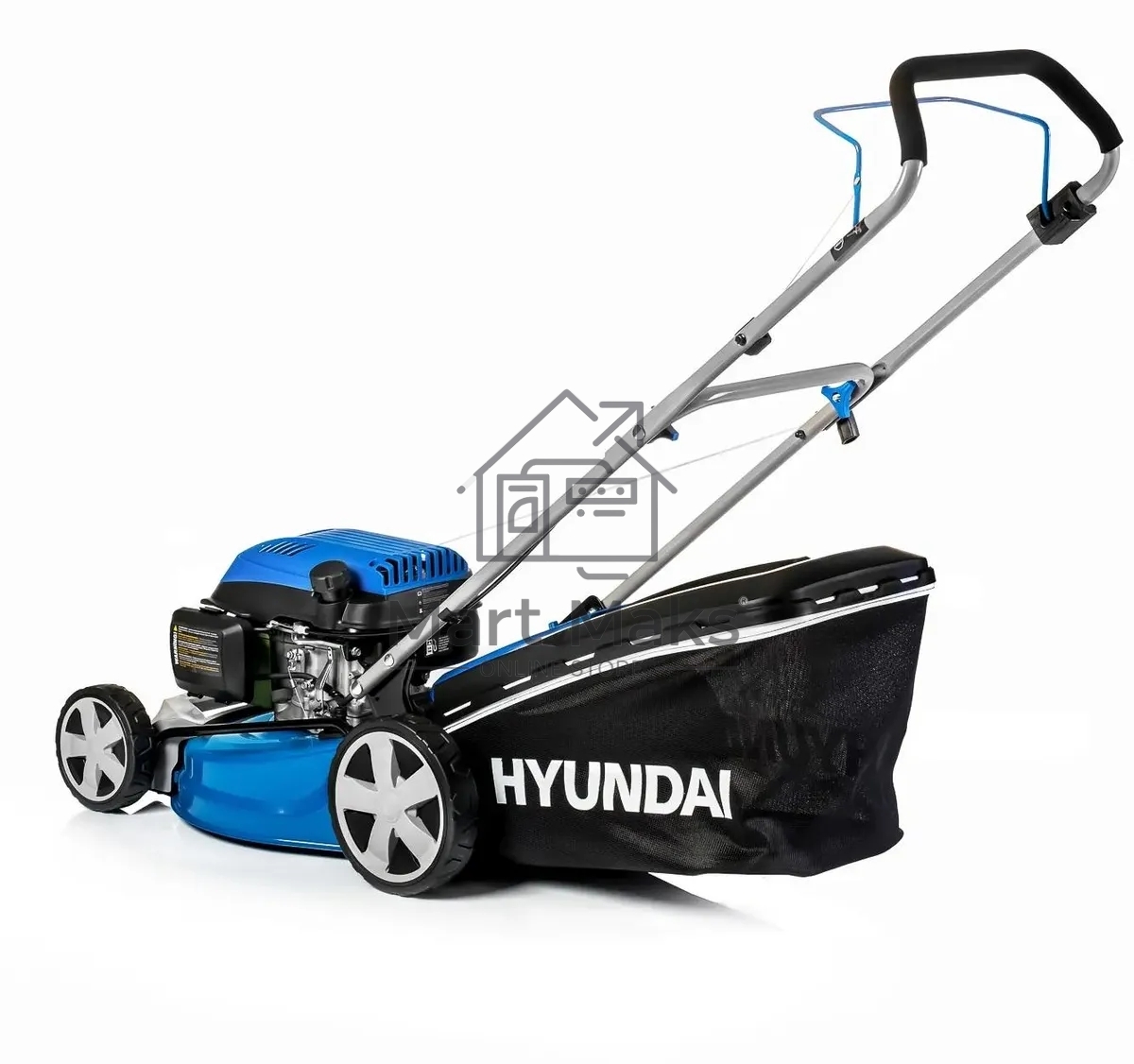 Бензиновая газонокосилка HYUNDAI L4620 двигатель Hyundai ICV145,4-х такт, 3.8 л.с./145 см3, Ширина среза 45,7 см, Высота среза 25-75 мм, 23,5 кг