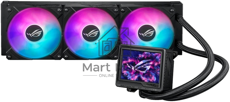 Жидкостная система охлаждения ASUS ROG RYUJIN III 360 ARGB EXTREME 90RC0131-M0EAY0 черный 120мм алюминий+медь 2800rpm 36db 4-pin 305W