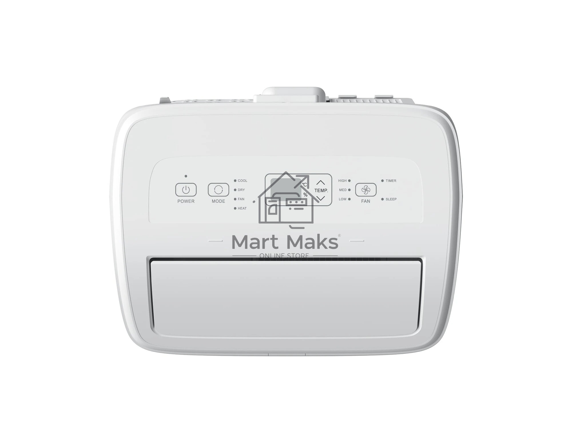 Кондиционер мобильный Hisense AP-12CW4GQCS00 12000 BTU, 25 м², 50 дБ, охлаждение, осушение, белый