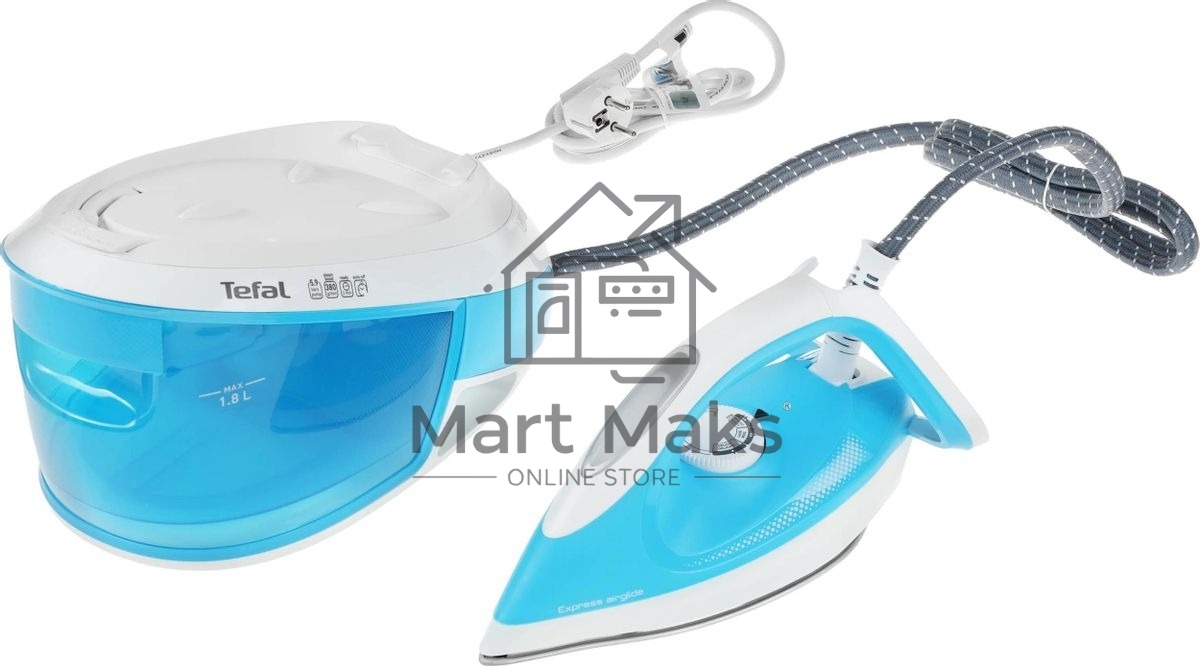 Парогенератор Tefal SV8002E0, голубой / белый
