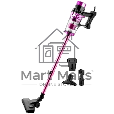Пылесос вертикальный BRAYER BR4272 фиолетовый, питание от сети, 185 Вт, уборка сухая, пылесборник 0,8 л