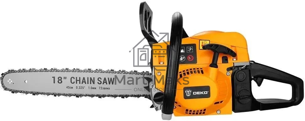 Бензопила Deko DKCHS 45-18 PLUS 3.1л.с. дл.шины:18
