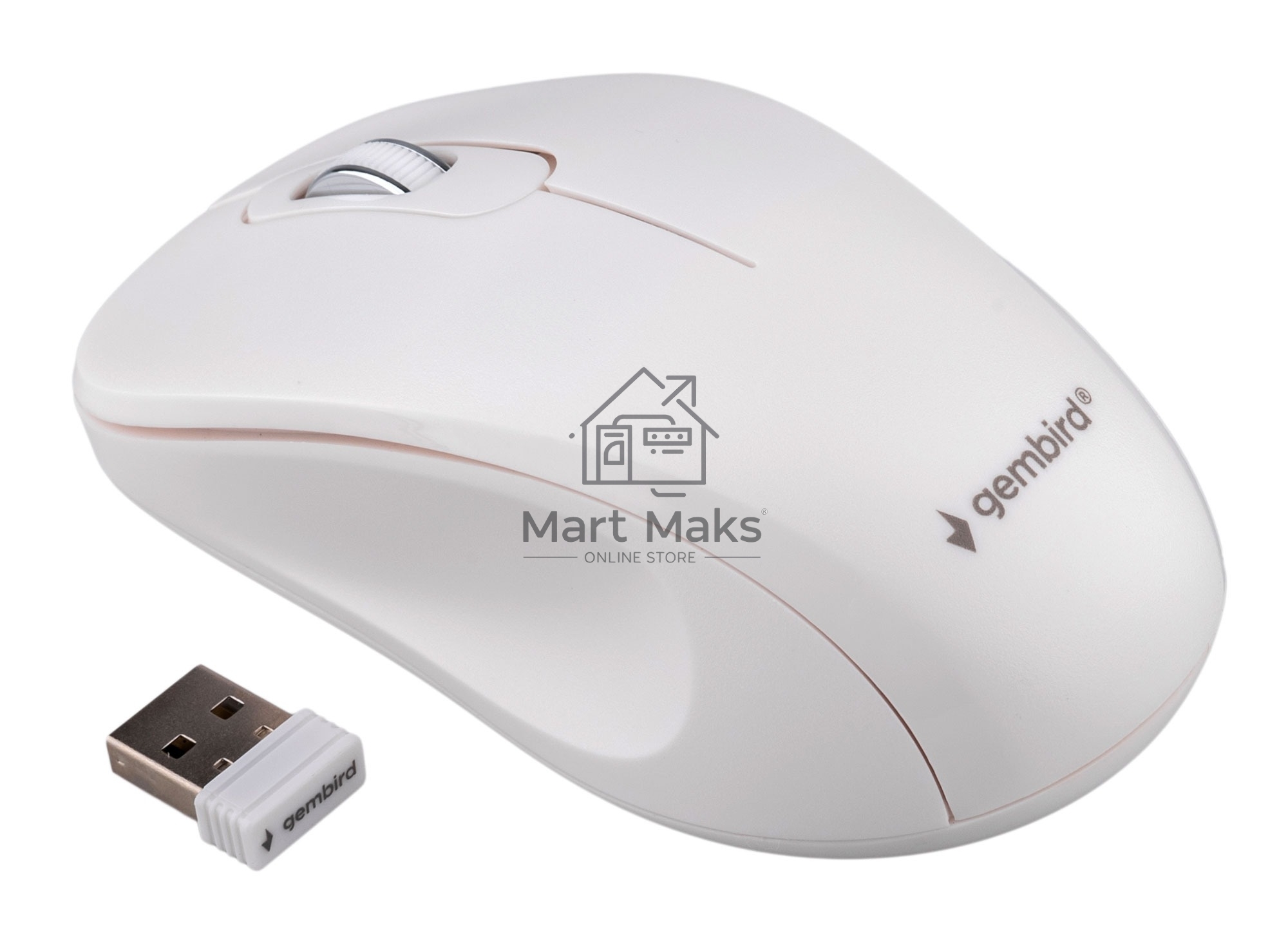 Комплект клавиатура+мышь Gembird KBS-7001-RU беспроводной, USB, 1600 DPI, белый