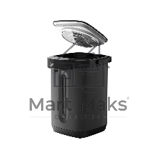 Термопот BQ TP5002 Black, мощность 1800 Вт, объем 5 л, сенсорный тип управления, 5 температурных режимов (45, 65, 75, 85, 95°С), функция повторного кипячения, функция поддержания температуры, способы подачи воды - электрическая помпа, индикатор уровня воды, автоотключение при недостаточном количестве воды, блокировка подачи воды, защита от перегрева, дисплей LED, съемная крышка, ручка для переноски, материал корпуса - металл, пластик, материал внутренней камеры - высококачественная нержавеющая сталь AISI 304, длина электрошнура 1.0 м, напряжение 220-240 В, 50-60 Гц, защита от поражения электротоком класс I