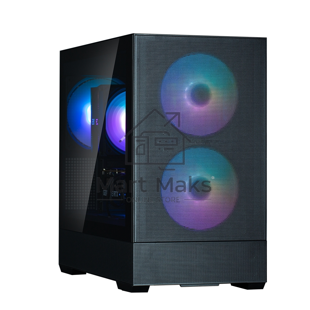Компьютерный корпус ZALMAN P30 AIR, MATX, BLACK, WINDOW, 2xCombo (3.5'' or 2.5''), 3x2.5