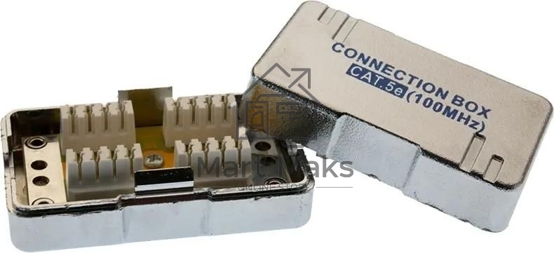 Адаптер Suprlan 10-0314-1, проходн.RJ45 кат.5E UTP, стальной