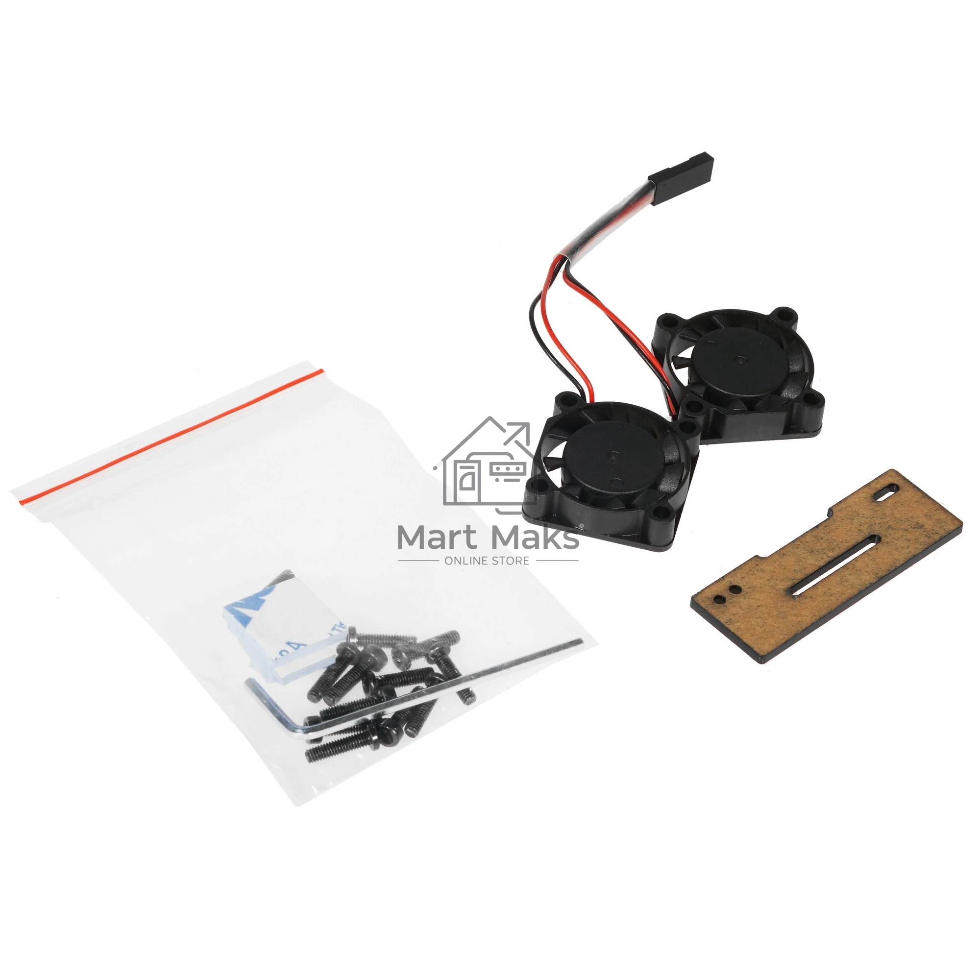 Корпус Qumo Aluminum case with black fan, Raspberry Pi 4, black(RS022)