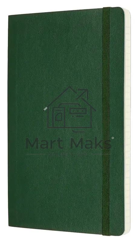 Блокнот Moleskine CLASSIC SOFT QP616K15 Large 130х210мм 192стр. линейка мягкая обложка зеленый