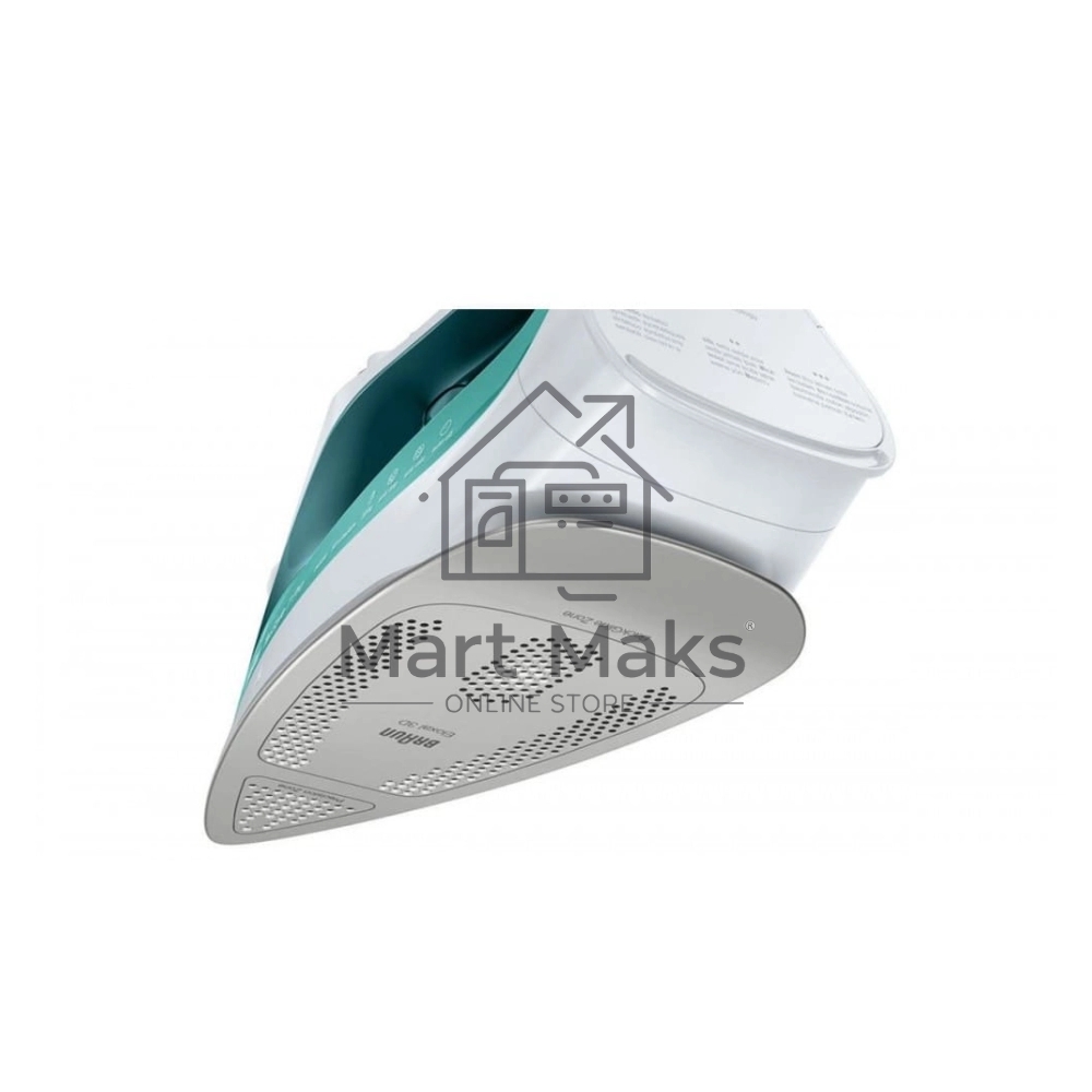 Утюг Braun SI7042GR белый/бирюзовый, 2400 Вт, 50 г/мин, 220 г/мин, 300 мл