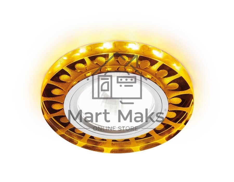 Корпус светильника S219 WH/CH/YL матовый/хром/MR16+3W(LED YELLOW)