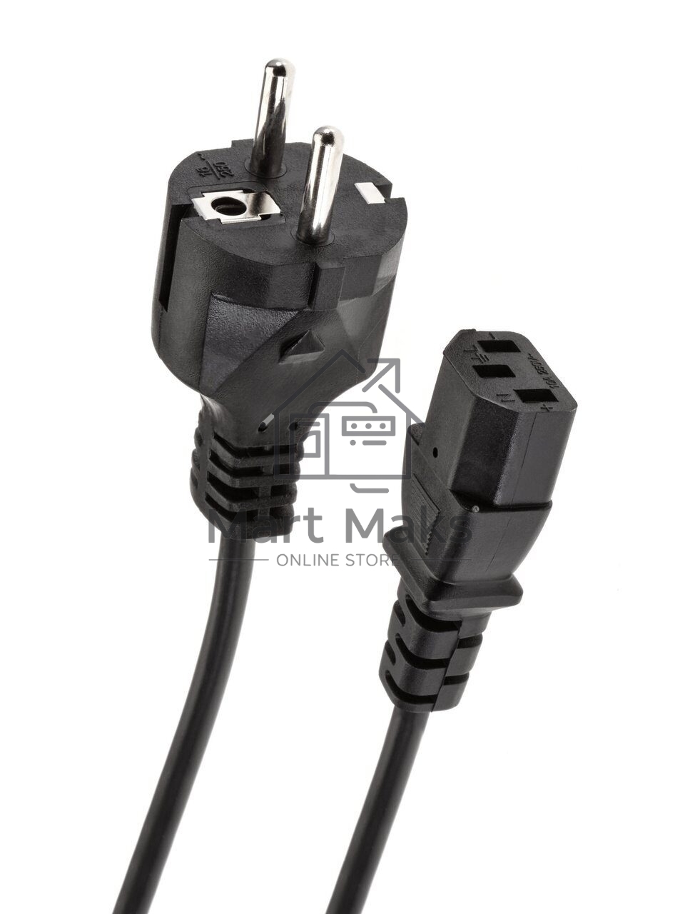 Кабель компьютер-розетка 220V EURO VDE 3G*1.0mm2 медь TELECOM TE021-CU 1,8м