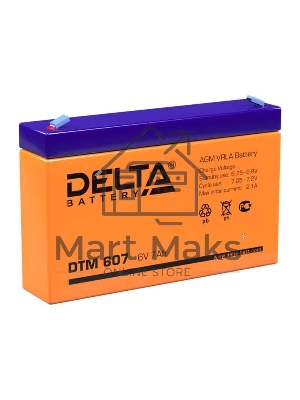 Батарея Delta DTM 607 (6V, 7Ah)