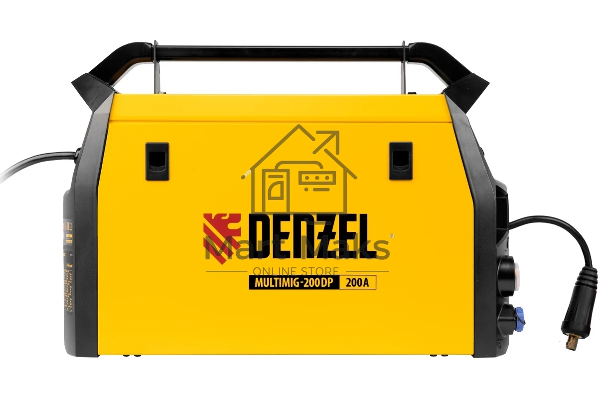 Аппарат инвертор. полуавтомат. сварки MultiMIG-200DP Synergy Double Pulse, 200 А, ПВ 80% Denzel